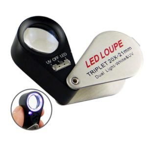 Lupa Triplet 10X 20X-pequeña